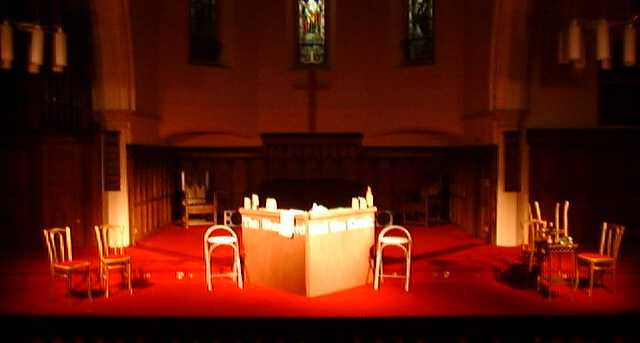 The set at Finchley Methodist Church