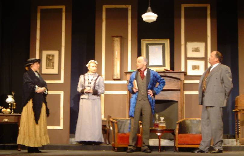 Eliza Doolittle, Mrs Pearce, Henry Higgins and Colonel Pickering
