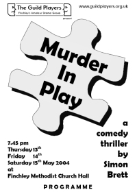 Murder In Play Programme Cover