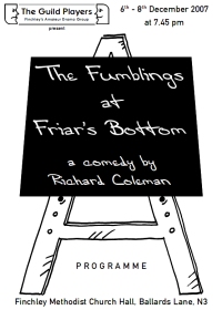 The Fumblings At Friar's Bottom Programme Cover