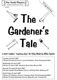 The Gardener's Tale Programme Cover